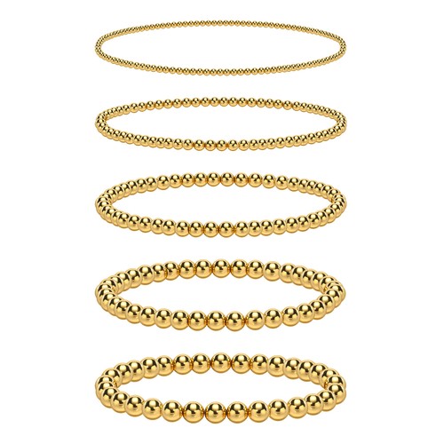 Gold bead bracelets for women - for,