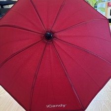 Official iCandy Peach Parasol Umbrella - Clip Clamp - Red - FREE SHIPPING 