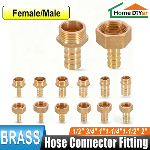 Straight female male - 1/2"-1",