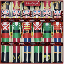 Racing Nutcracker Large Handmade Luxury Christmas Crackers (6 Pack)