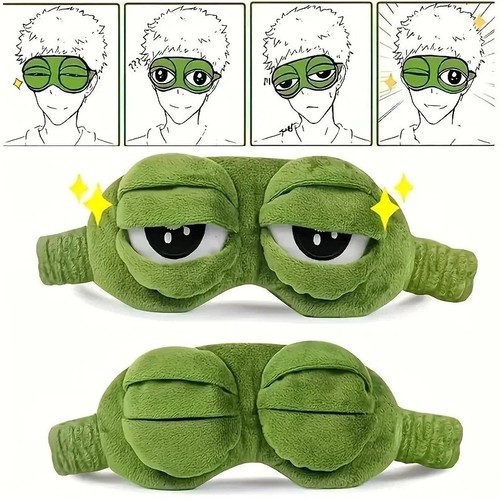 Frog sleep mask plush - sleep,