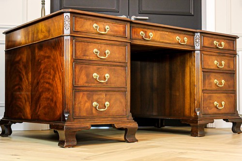 Large antique solid mahogany - solid,