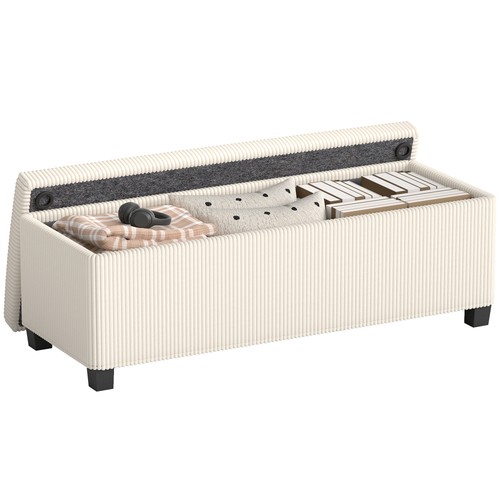 Homcom storage ottoman - homcom, with