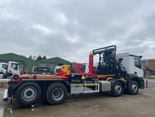 Mercedes Arocs 3242L 8x2 Hook Loader HiAB Crane Combination - POA