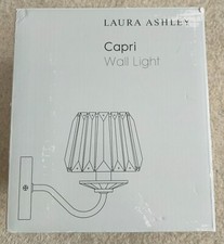 LAURA ASHLEY Capri Crystal Single Wall Light BRAND NEW, BOXED!