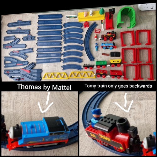 Vtg tomy train set accessories - train,