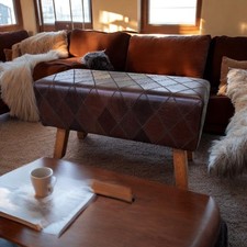 Vintage brown tan leather - brown,