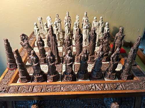 Hand carved aztec and - aztec,