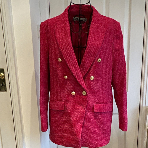 Zara women pink tweed - women's,