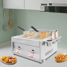 2X 6L Commercial LPG Gas Fryer