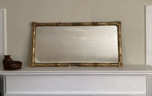 Antique mirror gilt - antique, wood
