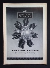 Original 1940 Advert – Armstrong Siddeley Cheetah Engines