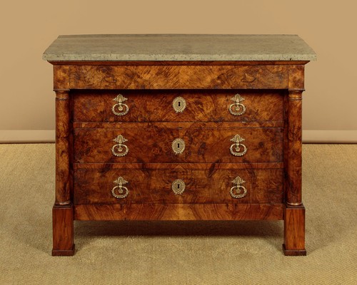 Antique french burr walnut - french,