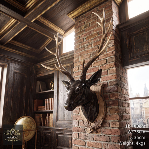 Large stag head - large, wall