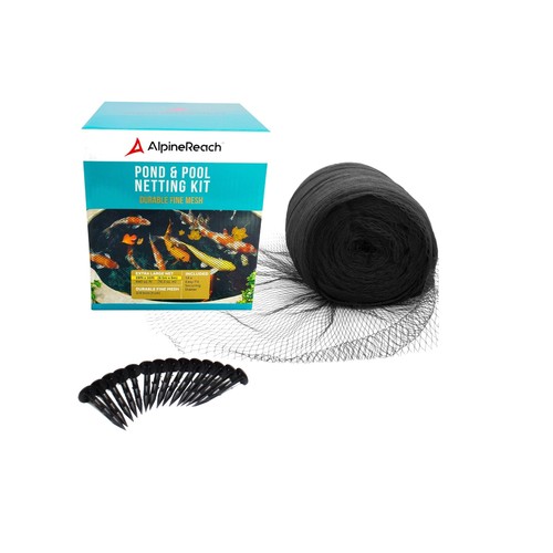 12x12m black woven mesh pond - 12x12m,