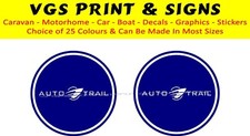 AUTOTRAIL CIRCLE CARAVAN MOTORHOME STICKERS DECAL CHOICE OF COLOURS #009