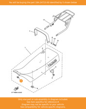 YAMAHA Damper, Seat, 18A-24723-00 OEM DT125 TW125 TW200