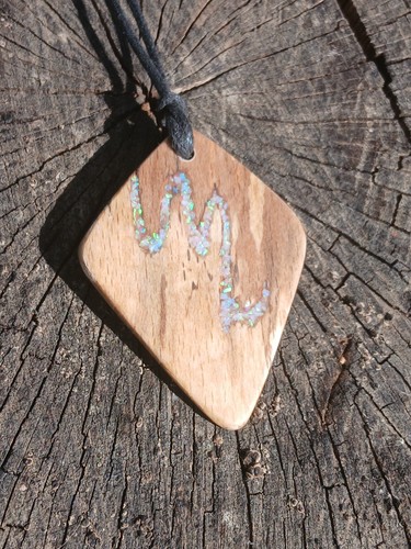 Handcrafted spalted beech wood - beech,