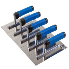 Midget Mini Plastering Trowel Stainless Steel 8" Small 20x7cm Rubber Handle