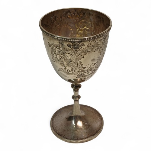 Vintage silver plated goblet - goblet, |