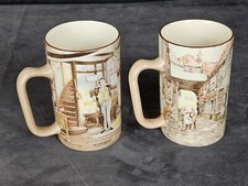 NEWHALL POTTERY CHARLES DICKENS MUGS (2)