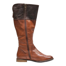 TAMARIS  High Boots Brown Leather Womens UK 4