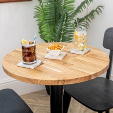 Solid Wood Oak Cafe Table Tops