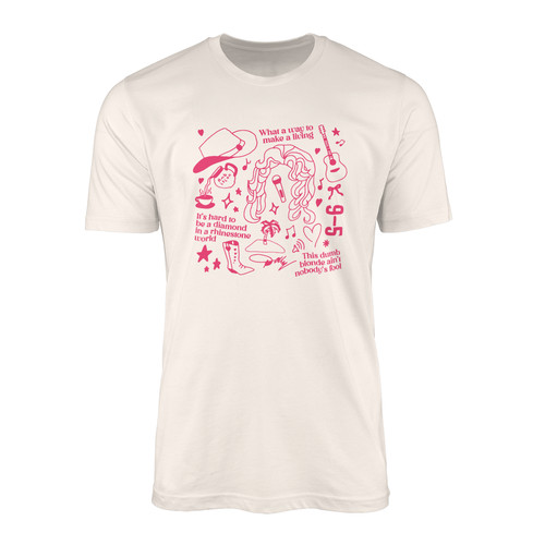 Dolly parton shirt pink - t,