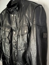 Belstaff Men's Leather Trailmaster Panther Jacket. Size: M
