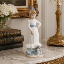 NAO by Lladro Girl with Dog