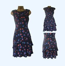 F&F Dress Blue Red Frilled
