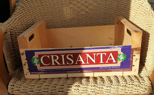 Vintage wooden crisanta crate - crisanta,