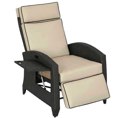 Outsunny garden recliner - garden, w/