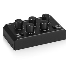 Compact 4 Channel Stereo Audio Mixer Home/ Studio/ Bar Line Mixer for Recording