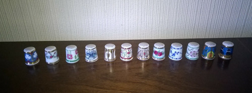 Minton bicentenary thimbles - minton, 12