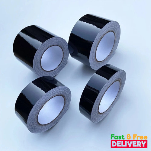 Gloss black vinyl wrap - black,
