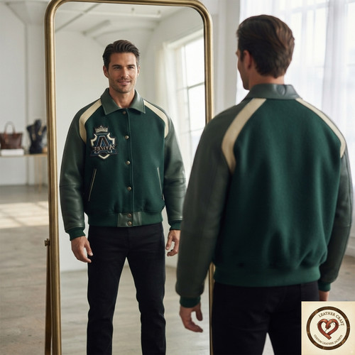 Avirex varsity jacket green - avirex,
