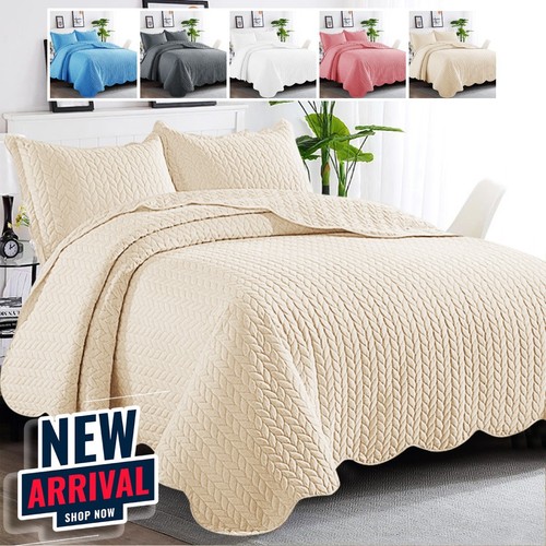 Piece quilted bedspread - quilted,