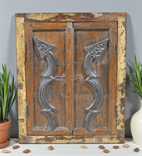 Antique wooden wall décor - wall,