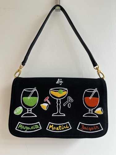 Lulu guinness rare embroidered - guinness,