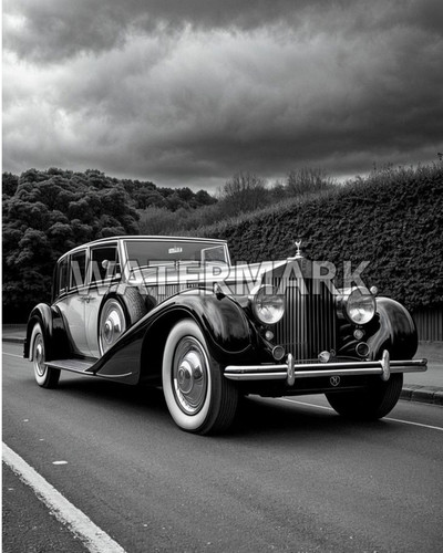 Rolls royce art print glossy - royce,