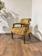 Edwardian Upholstered Walnut