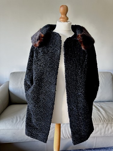Vintage astrakhan black - vintage,