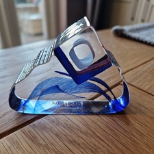 Kosta Boda In The Stone By Bertie Vallien Mini Sculpture Glass Paperweight 