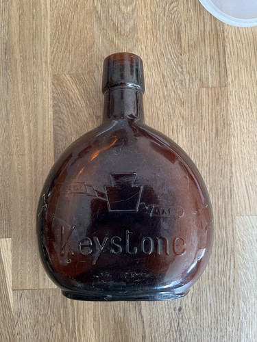 Vintage keystone brown glass - vintage,
