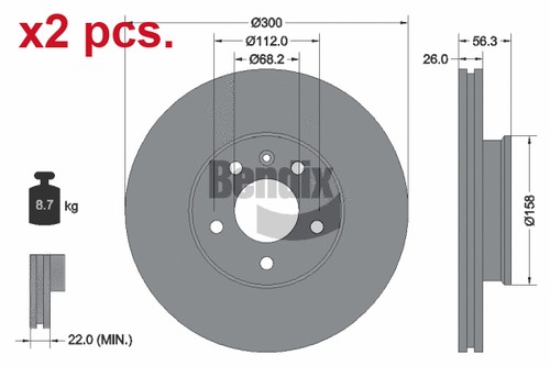 Pcs front brake - pcs,