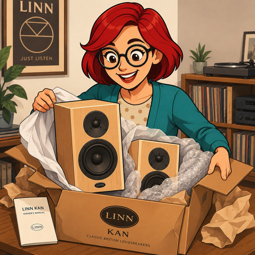 Linn kan loudspeakers - linn, maple