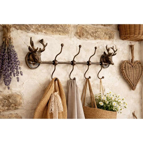 Rustic stag head coat - stag, 5