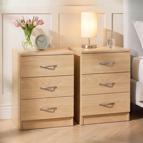 Sale pine drawer bedside - 2x,