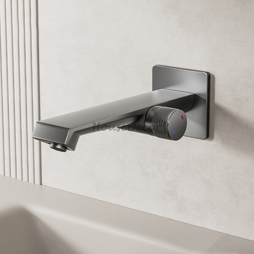 Wall mounted basin - mounted, tap